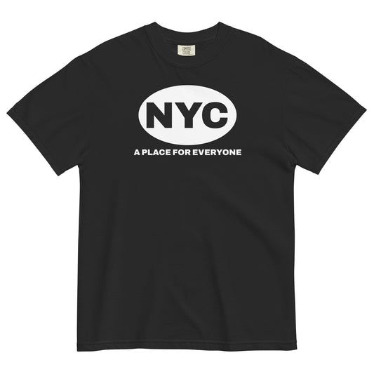 NYC: A PLACE FOR EVERYONE SHORT-SLEEVE T-SHIRT IN BLACK/WHITE