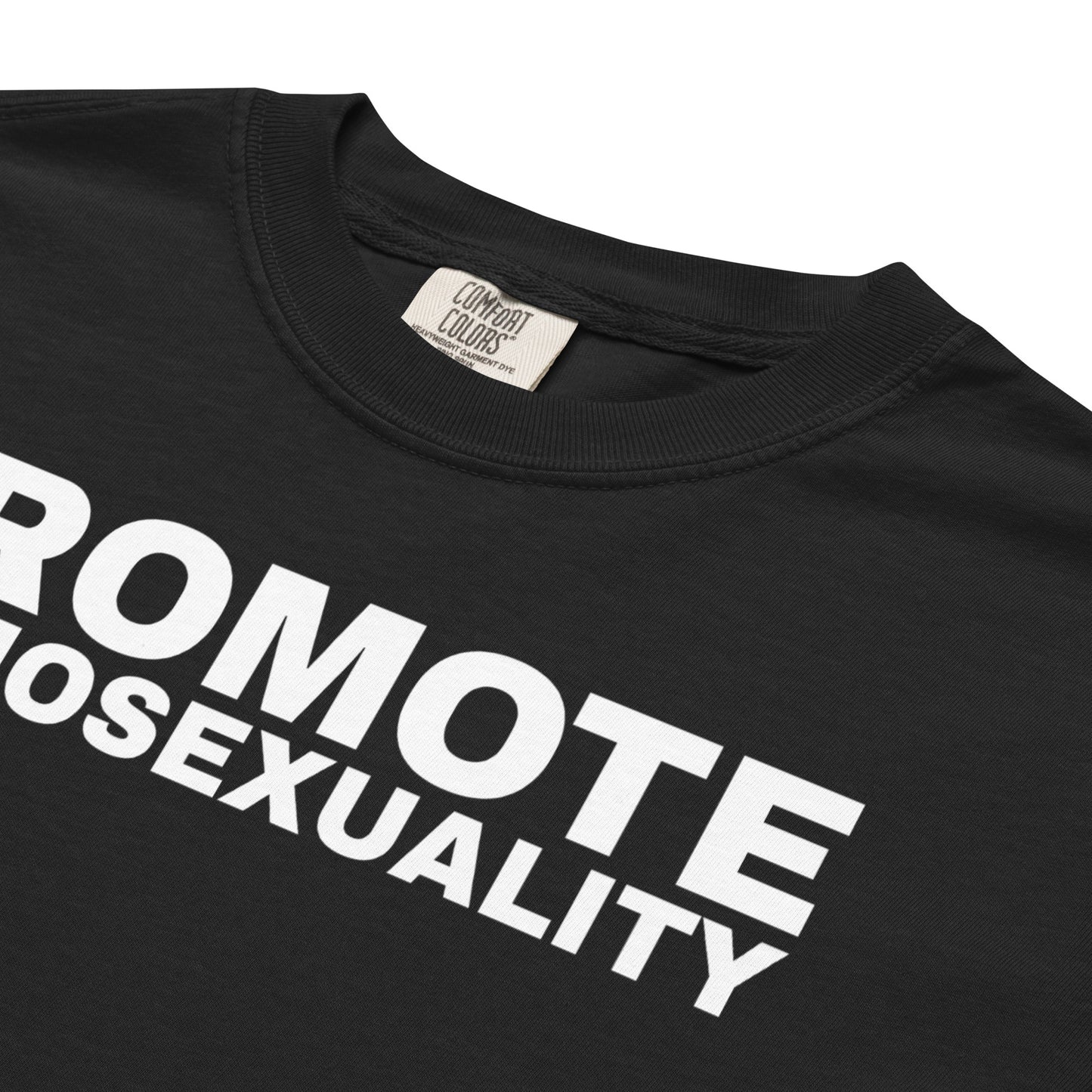 PROMOTE HOMOSEXUALITY SHORT-SLEEVE T-SHIRT IN BLACK/WHITE